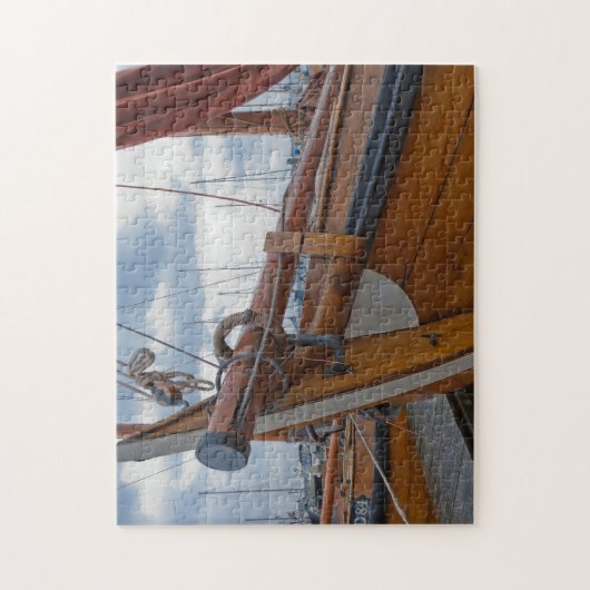 Puzzle Hozboot Holland. (Vertical)