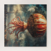 Puzzle Huge Octopus Hot Air Balloon Over Paris (Horizontal)