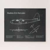 Puzzle Hughes H-4 Hercules Oie d'épinette - Plans d'avion (Horizontal)