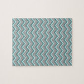Puzzle Huile d'argent et ZigZag Turquoise (Horizontal)