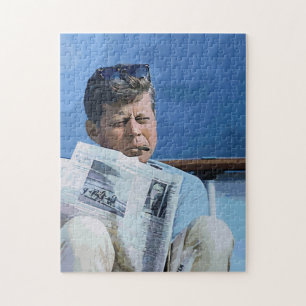 Puzzle Huile John F. Kennedy de peinture en pastel