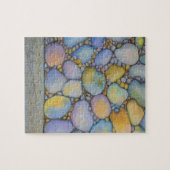 Puzzle Huile Pastel River Rocher et galets (Horizontal)