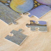 Puzzle Huile Pastel River Rocher et galets (Côté)