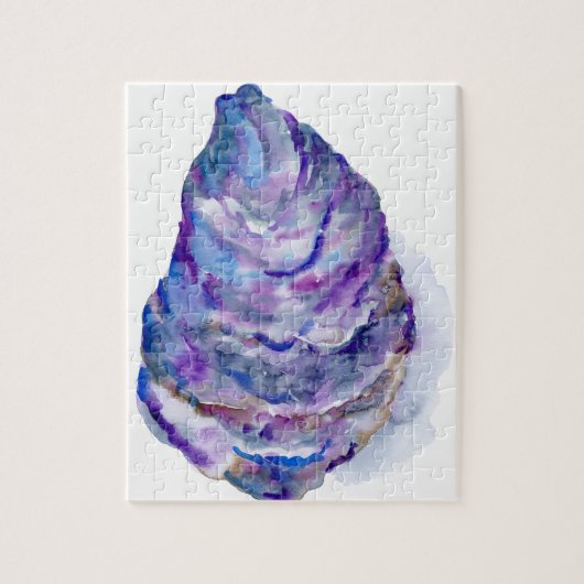 Puzzle Huître Shell abstraite d'aquarelle (Vertical)