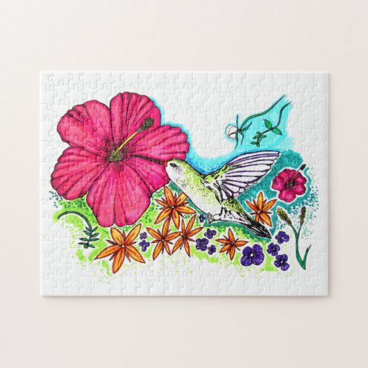 Puzzle Humming Bird (Horizontal)