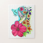 Puzzle Humming Bird (Vertical)
