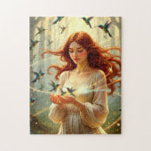 Puzzle Hummingbird Goddess (Vertical)