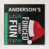 Puzzle Humour de Noël de fête de famille forcée (Horizontal)