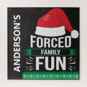 Puzzle Humour de Noël de fête de famille forcée (Vertical)