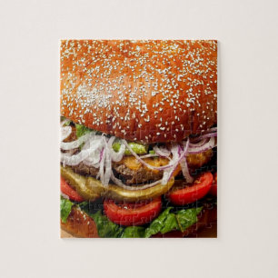 Puzzle humour foodie nouveauté cheeseburger hamburger