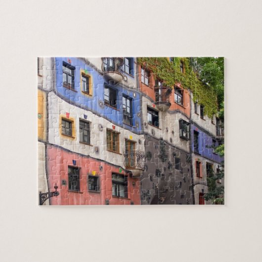 Puzzle Hundertwasser en photo de Vienne (Horizontal)