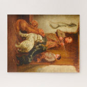 Puzzle Hunter and Boy par Arthur Fitzwilliam Tait 1876 (Horizontal)