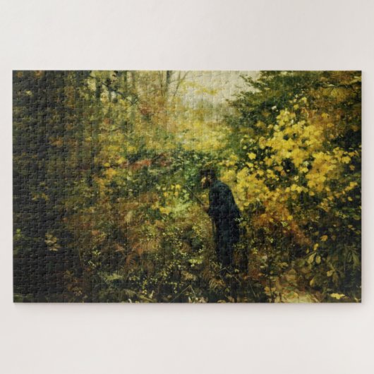 Puzzle Hunter in the Forest (par H.A. Brendekilde) (Horizontal)