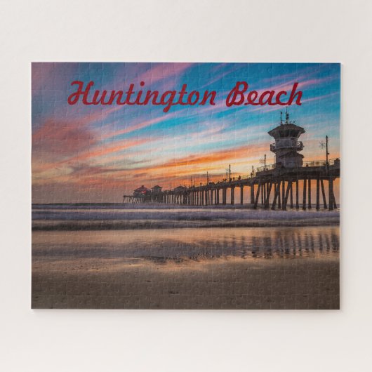 Puzzle Huntington Beach Pier au coucher du soleil (Horizontal)