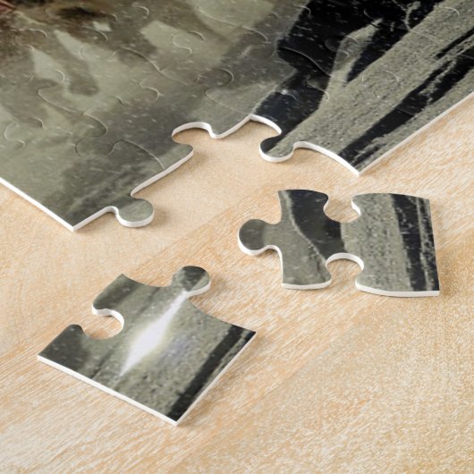 Puzzle Huskies dans la neige (Côté)