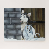 Puzzle Husky Chig White Dragon Adventure (Horizontal)