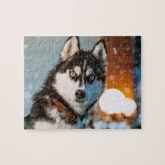 Puzzle Husky de Sibérie (Horizontal)