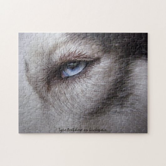 Puzzle Husky Eyes Personnalisé Sled Chien Puzzles (Horizontal)