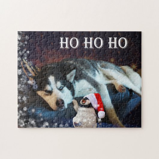 Puzzle Husky Humbug Noël (Horizontal)