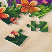 Puzzle Husky Joyeux Contre Ciel Étoilé (Côté)