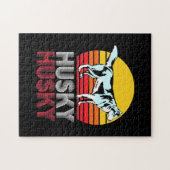 Puzzle Husky Siberian Retro Vintage (Horizontal)