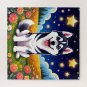 Puzzle Husky sibérien joueur (Horizontal)