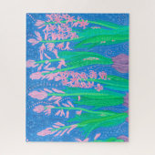 Puzzle Hyacinthes roses Fleurs de printemps peinture d'ar (Vertical)