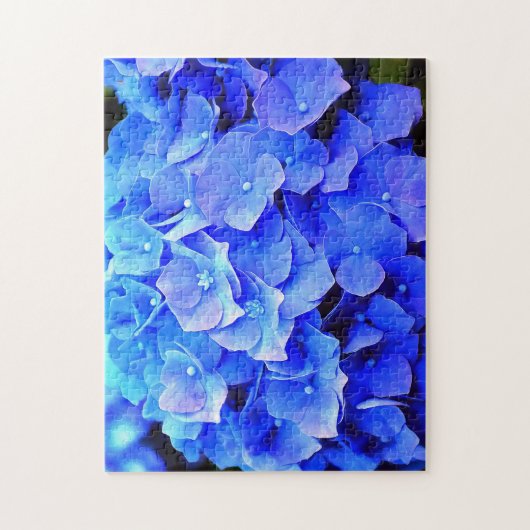 Puzzle Hydrangea Blues (Vertical)