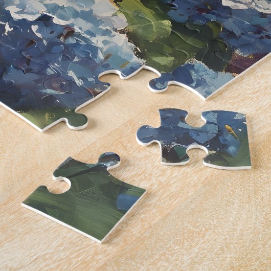 Puzzle Hydrangea Harmony : Amour Vintage (Côté)