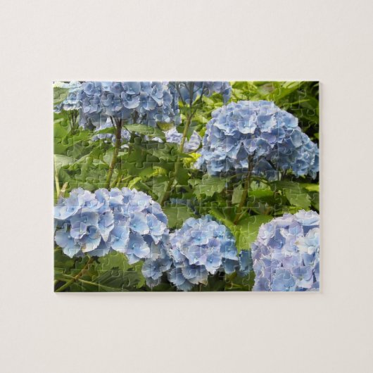 Puzzle Hydrangeas Bleu Profond (Horizontal)