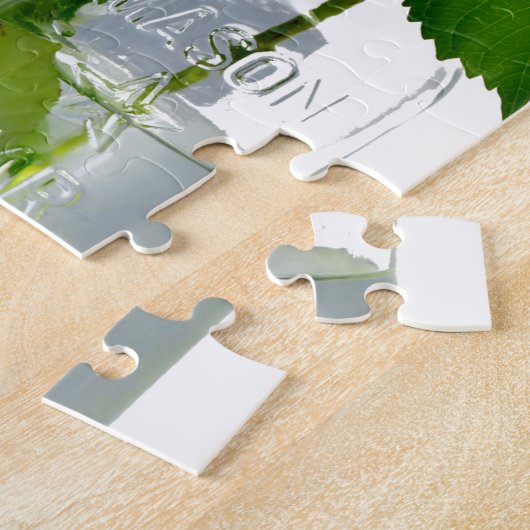 Puzzle Hydrangeas et jarre de Mason (Côté)