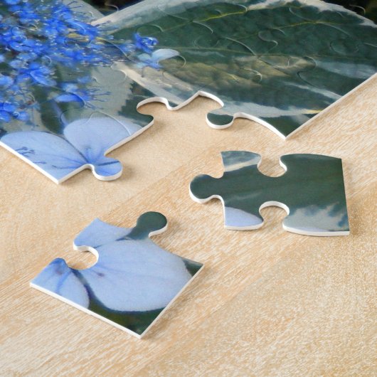 Puzzle Hydrangée Bleue Variée (Côté)