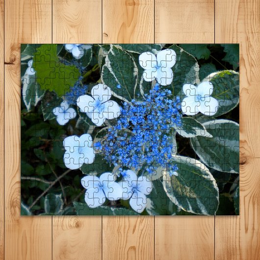 Puzzle Hydrangée Bleue Variée