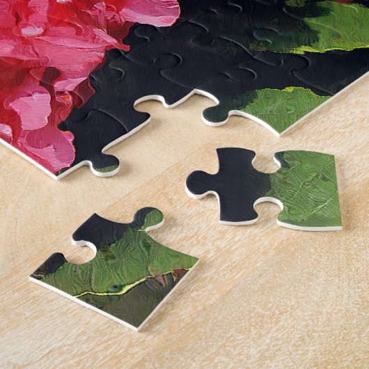 Puzzle Hydrangée rose (Côté)