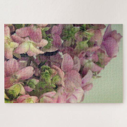 Puzzle Hydrangée rose (Horizontal)