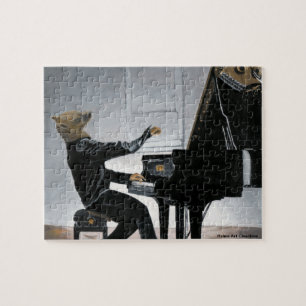 Puzzle Hyena Piano Music Player Imaginaire Art Petit Puzz