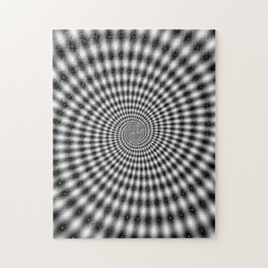 Puzzle Hypnotiser la spirale d'illusion optique (Vertical)