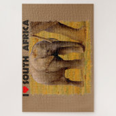 Puzzle I Coeur Afrique du Sud Eléphant veau (Vertical)