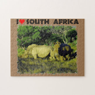 Puzzle I Coeur Afrique du Sud Rhino Couple