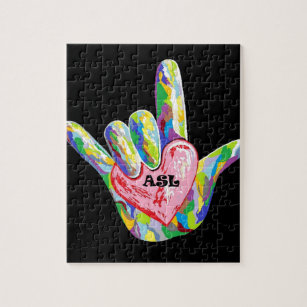 Puzzle I coeur ASL