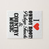 Puzzle i coeur cowboy bottes b (Horizontal)