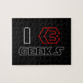 Puzzle I Heart Geek ASCII ART (Horizontal)