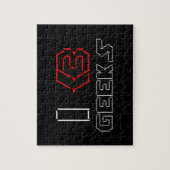 Puzzle I Heart Geek ASCII ART (Vertical)