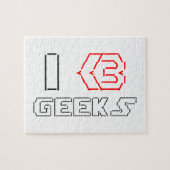 Puzzle I Heart Geek ASCII ART (Horizontal)