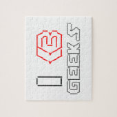 Puzzle I Heart Geek ASCII ART (Vertical)
