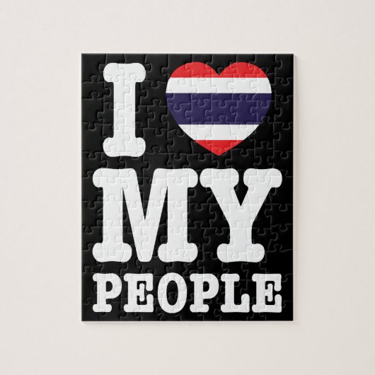Puzzle I Heart (Love) My Thai People (Vertical)