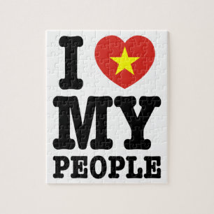 Puzzle I Heart (Love) My Viet People