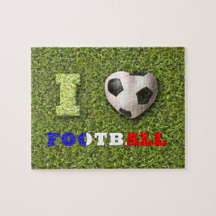 Puzzle I le football France du football de coeur