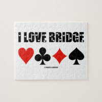 I Love Bridge Card Convient À L'Attitude Du Pont