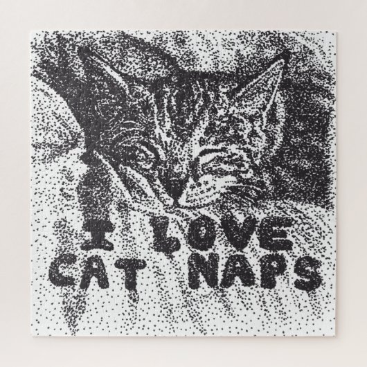 Puzzle I Love Cat Naps, chat dort (Vertical)